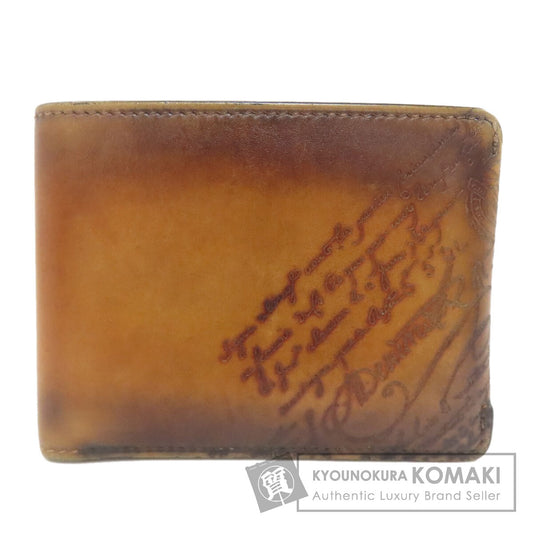 Berluti ベルルッティ カリグラフィー 二つ折り財布（小銭入れあり） レザー レディース 中古