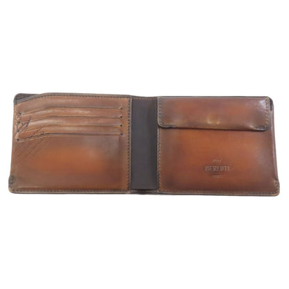 Berluti ベルルッティ カリグラフィー 二つ折り財布（小銭入れあり） レザー レディース 中古