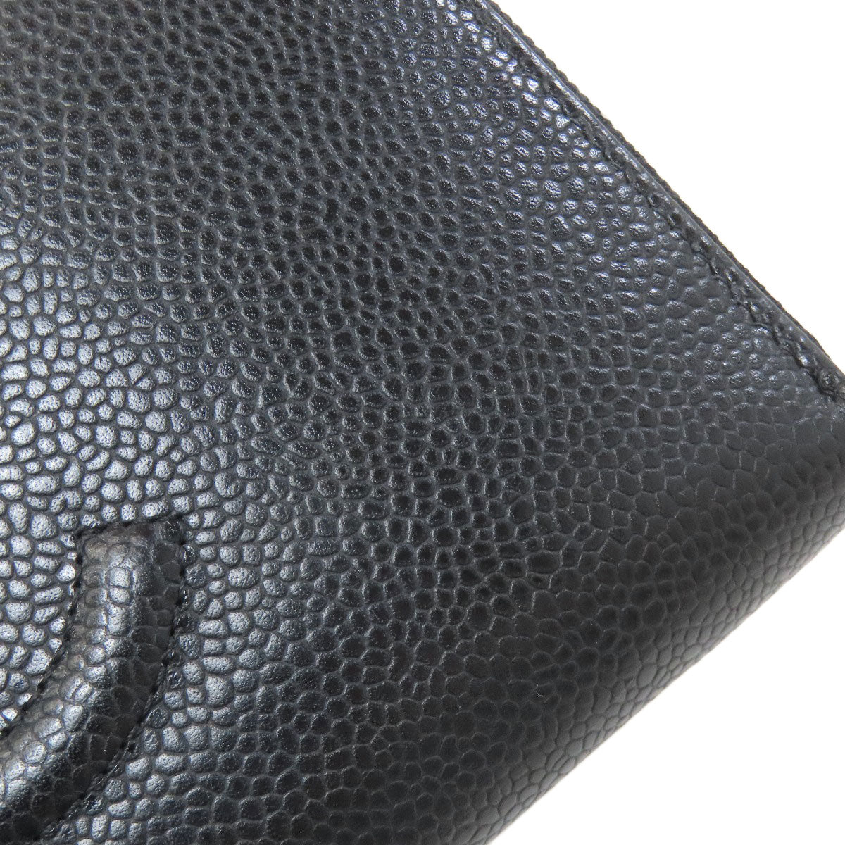 CHANEL シャネル ココマーク シルバー金具 長財布（小銭入れあり） グレインド カーフスキン レディース 中古
