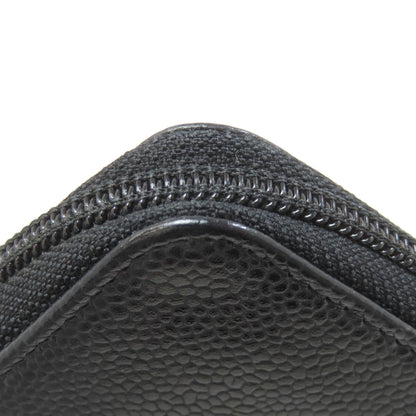 CHANEL シャネル ココマーク シルバー金具 長財布（小銭入れあり） グレインド カーフスキン レディース 中古