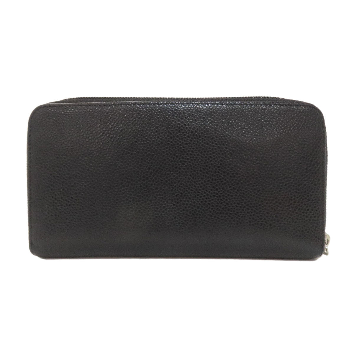 CHANEL シャネル ココマーク シルバー金具 長財布（小銭入れあり） グレインド カーフスキン レディース 中古