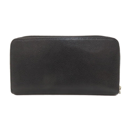 CHANEL シャネル ココマーク シルバー金具 長財布（小銭入れあり） グレインド カーフスキン レディース 中古