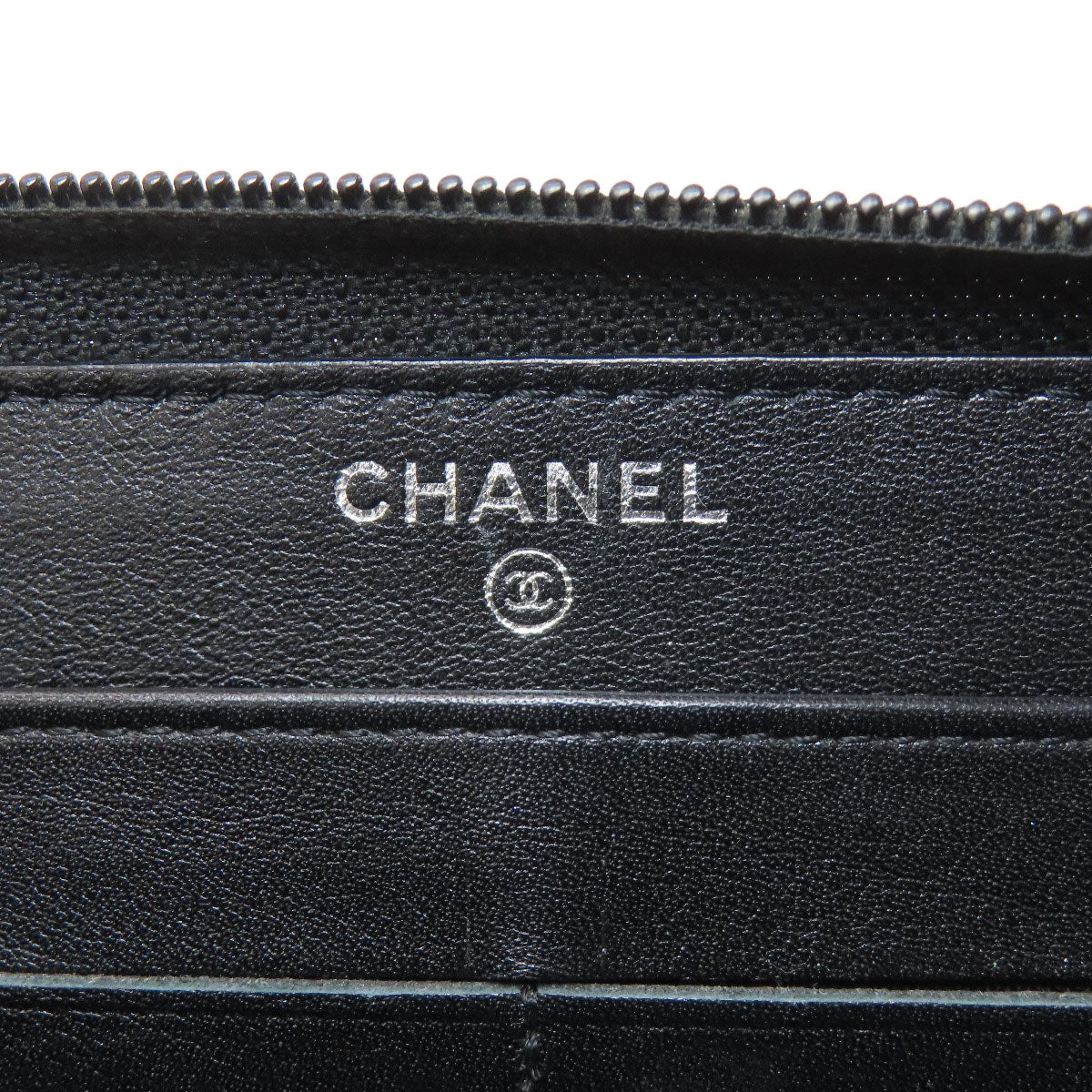 CHANEL シャネル ココマーク シルバー金具 長財布（小銭入れあり） グレインド カーフスキン レディース 中古