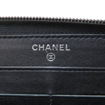 CHANEL シャネル ココマーク シルバー金具 長財布（小銭入れあり） グレインド カーフスキン レディース 中古