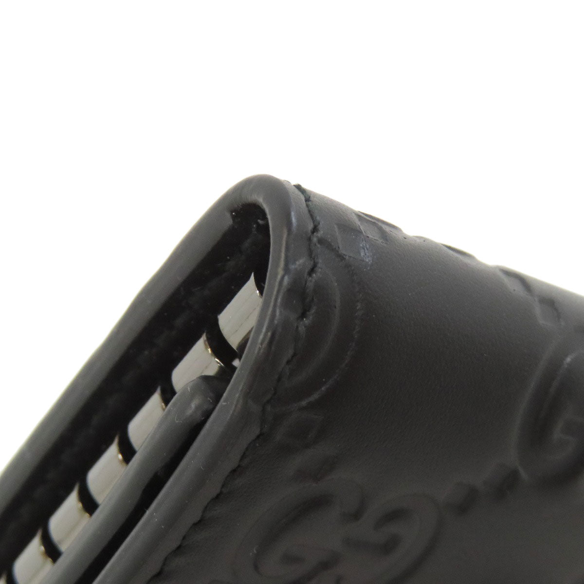GUCCI グッチ 237509 GGシグネチャー シマ キーケース レザー レディース 中古