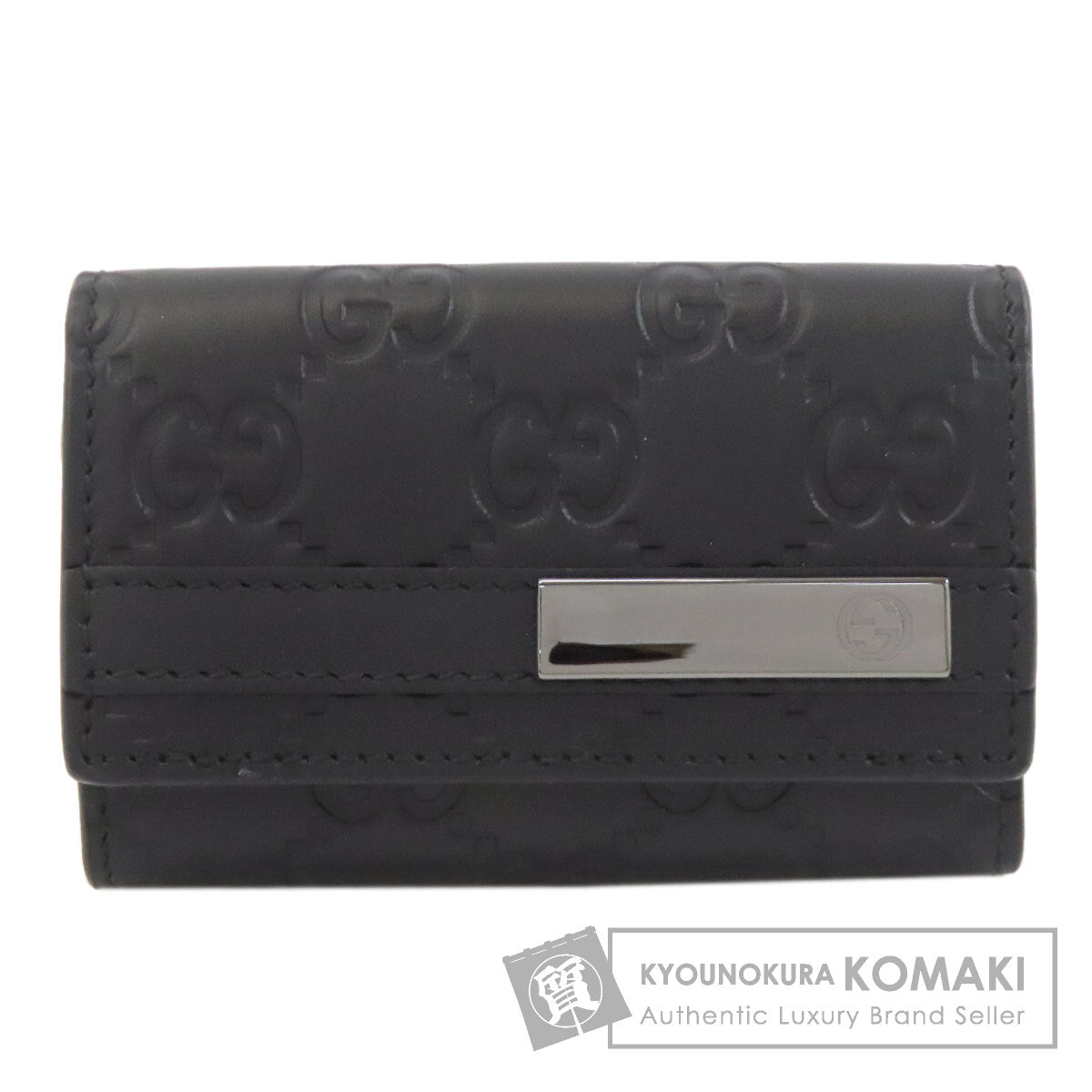 GUCCI グッチ 237509 GGシグネチャー シマ キーケース レザー レディース 中古