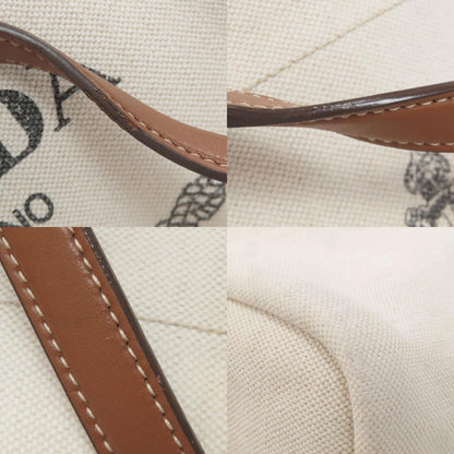 PRADA プラダ 1BG355 ロゴ トートバッグ キャンバス レディース 中古