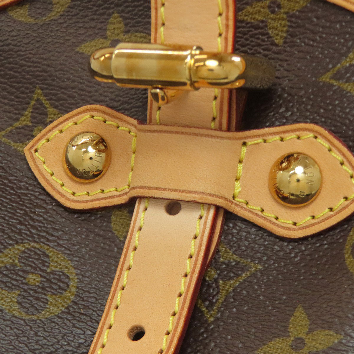 LOUIS VUITTON ルイヴィトン M40144 ティヴォリGM トートバッグ モノグラムキャンバス レディース 中古
