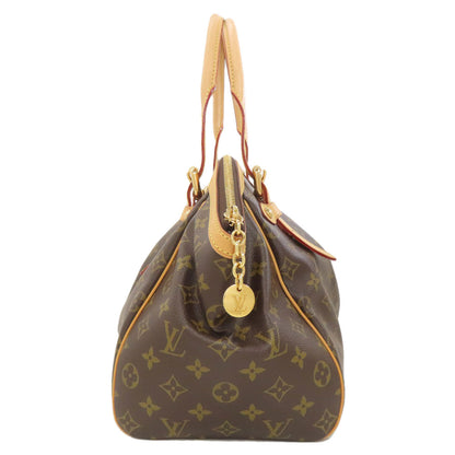 LOUIS VUITTON ルイヴィトン M40144 ティヴォリGM トートバッグ モノグラムキャンバス レディース 中古
