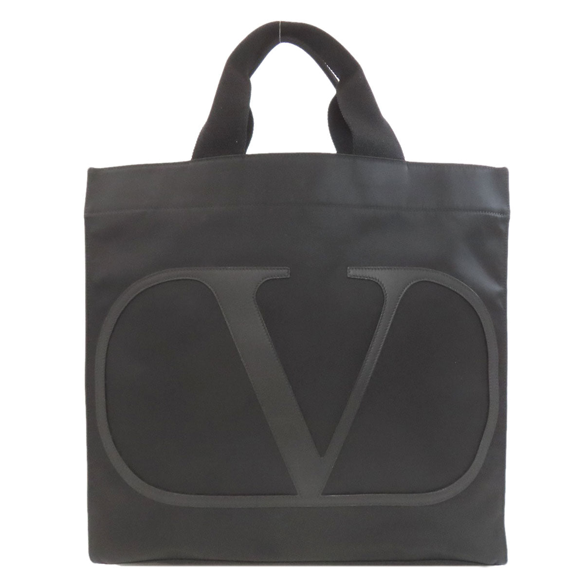 VALENTINO バレンティノ ロゴ トートバッグ ナイロン レディース 中古