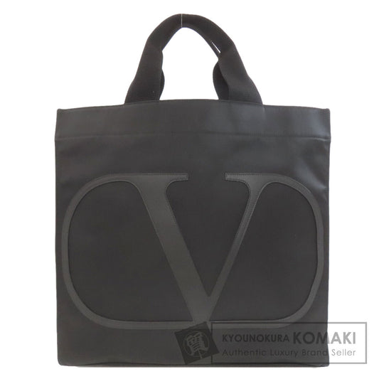 VALENTINO バレンティノ ロゴ トートバッグ ナイロン レディース 中古