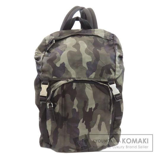 PRADA プラダ カモフラージュ柄 リュック・デイパック ナイロン レディース 中古