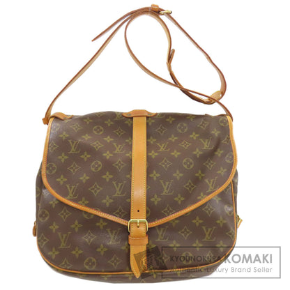 LOUIS VUITTON ルイヴィトン M42254 ソミュール35 ショルダーバッグ モノグラムキャンバス レディース 中古