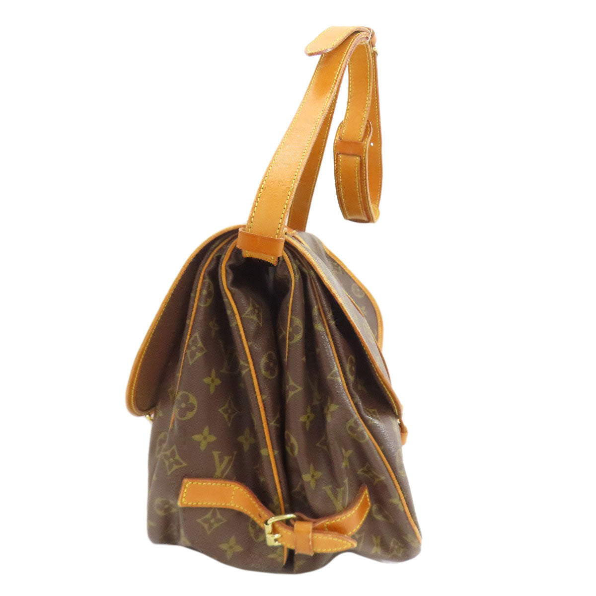 LOUIS VUITTON ルイヴィトン M42254 ソミュール35 ショルダーバッグ モノグラムキャンバス レディース 中古