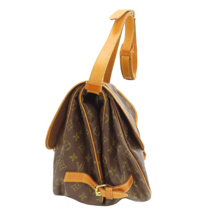 LOUIS VUITTON ルイヴィトン M42254 ソミュール35 ショルダーバッグ モノグラムキャンバス レディース 中古