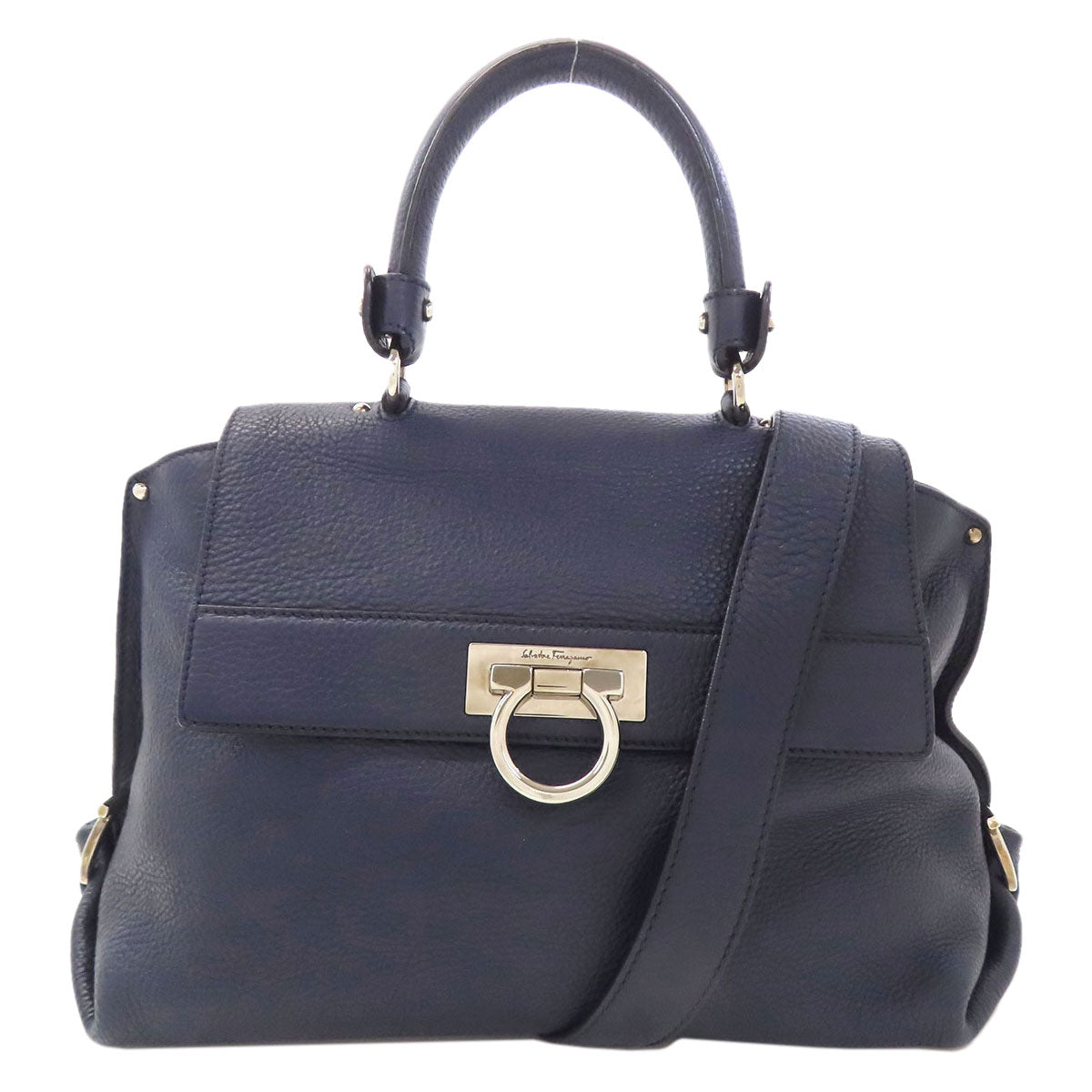 Salvatore Ferragamo サルヴァトーレフェラガモ ガンチーニ金具 2WAY ハンドバッグ レザー レディース 中古