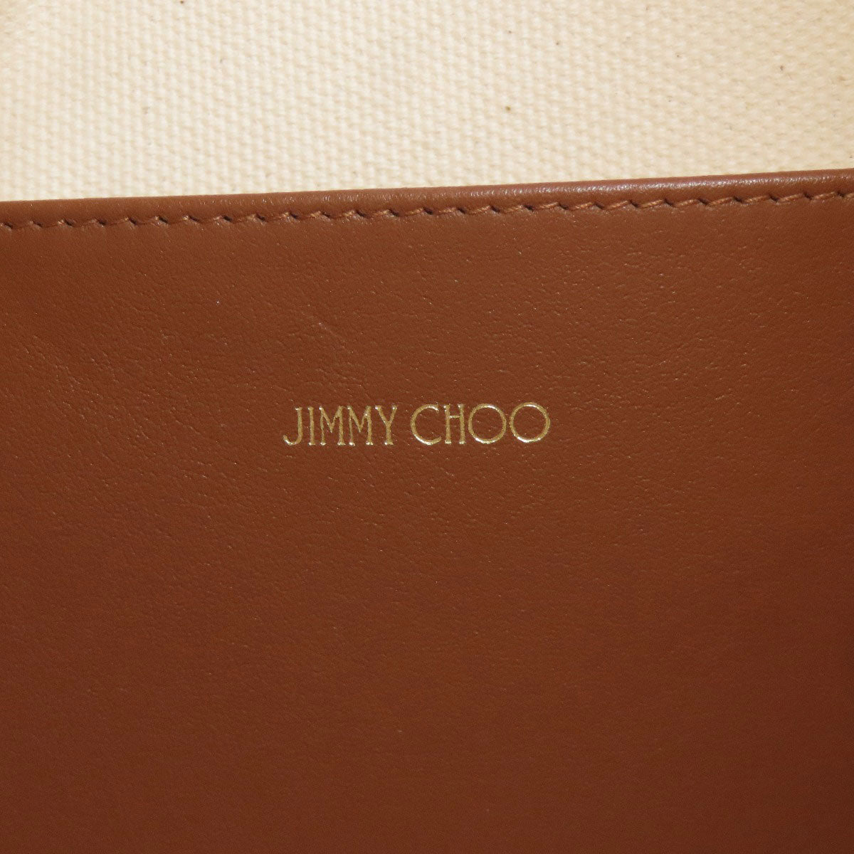 Jimmy Choo ジミーチュウ ロゴ トートバッグ キャンバス レディース 中古