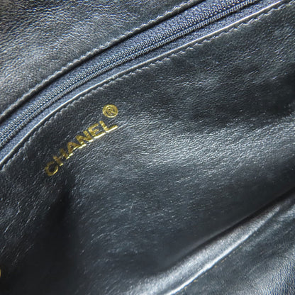 CHANEL シャネル フリンジ チェーンショルダー ゴールド金具 ショルダーバッグ ラムスキン レディース 中古