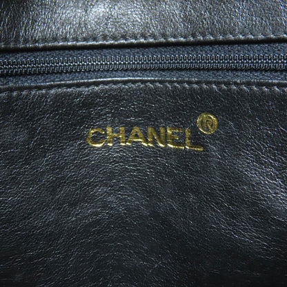 CHANEL シャネル フリンジ チェーンショルダー ゴールド金具 ショルダーバッグ ラムスキン レディース 中古