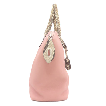 LOUIS VUITTON ルイヴィトン N92045 パルナセア ロックイットPM ハンドバッグ カーフ レディース 中古