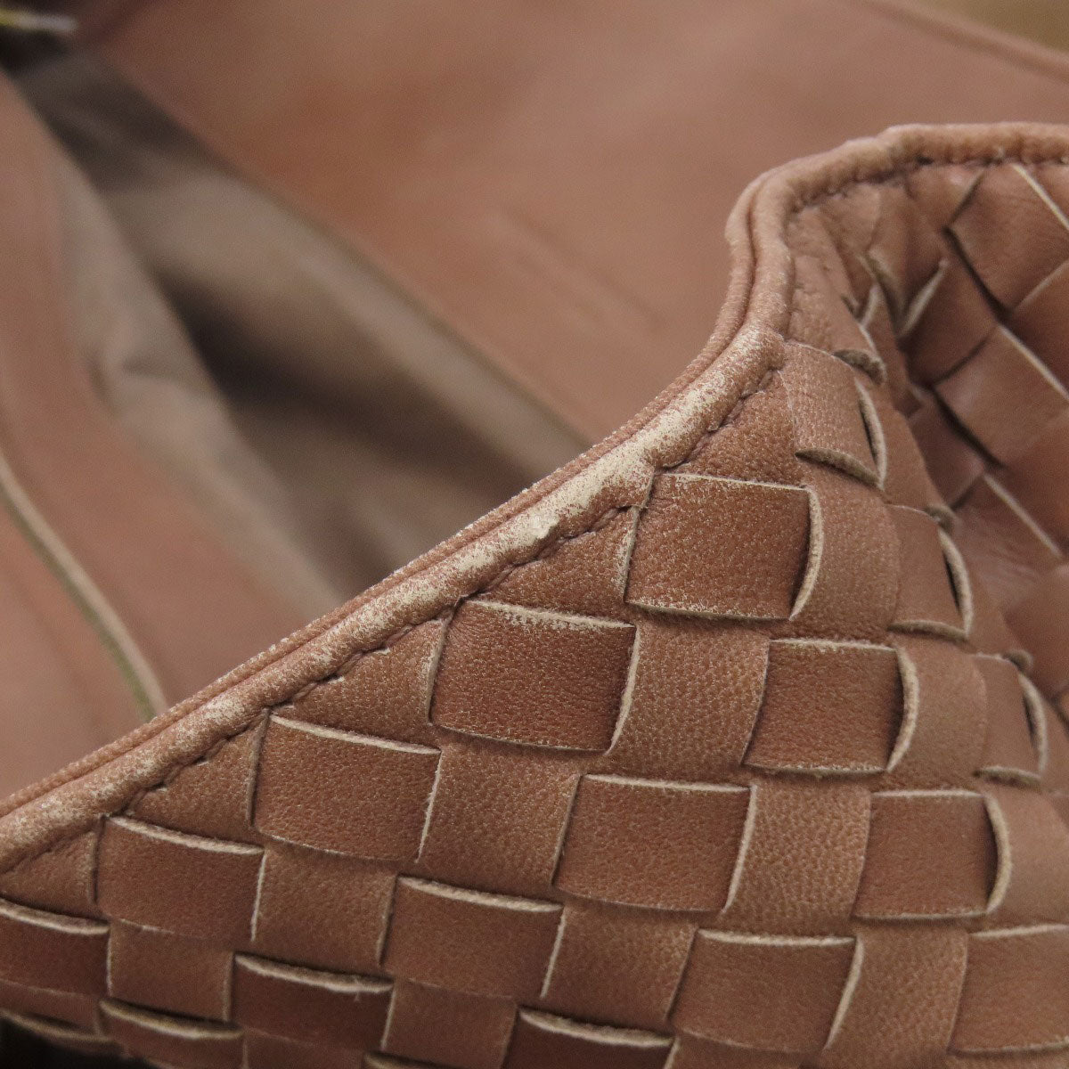 BOTTEGA VENETA ボッテガヴェネタ イントレチャート ハンドバッグ カーフ レディース 中古