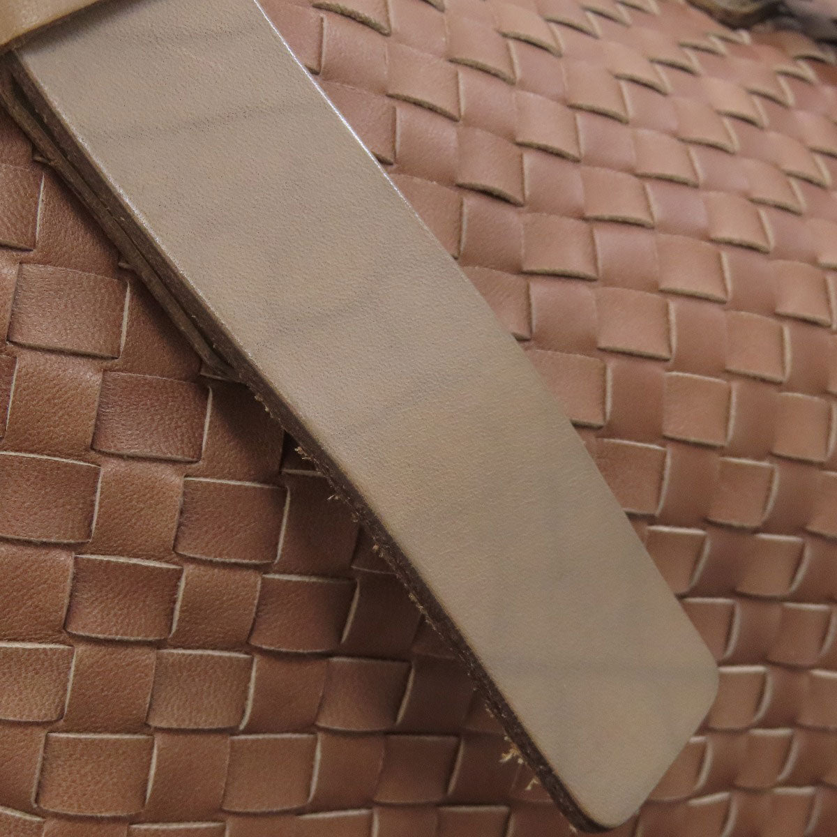 BOTTEGA VENETA ボッテガヴェネタ イントレチャート ハンドバッグ カーフ レディース 中古