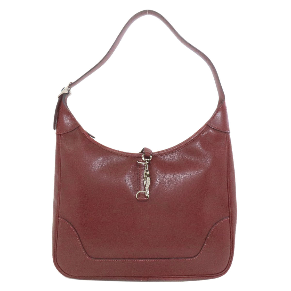 HERMES エルメス トリム31 ルージュアッシュ シルバー金具 ショルダーバッグ リセ レディース 中古