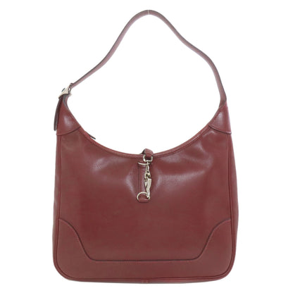 HERMES エルメス トリム31 ルージュアッシュ シルバー金具 ショルダーバッグ リセ レディース 中古