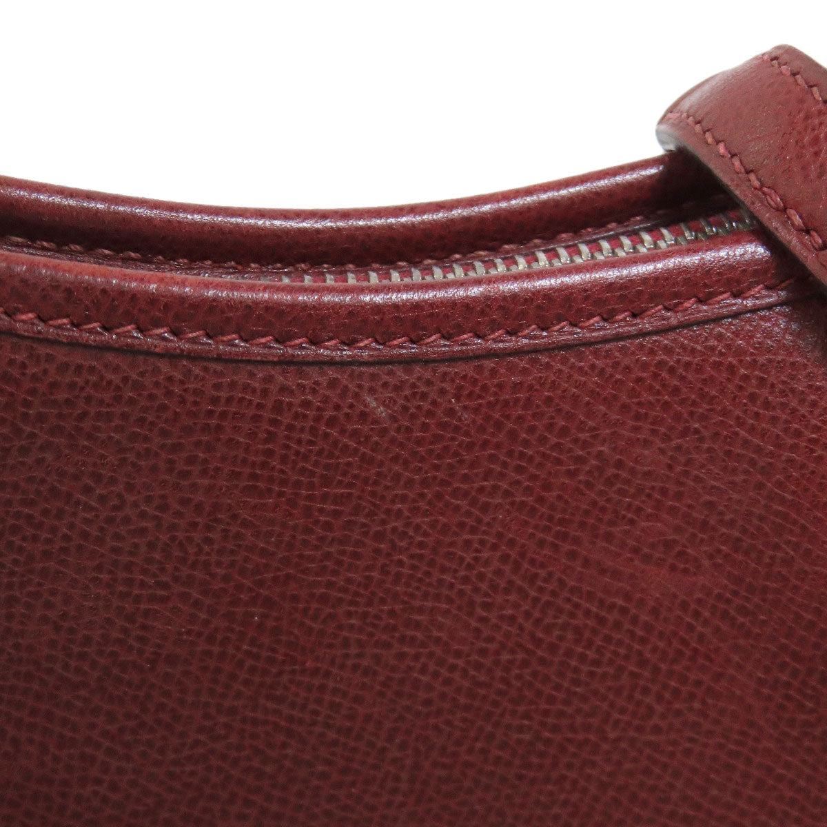 HERMES エルメス トリム31 ルージュアッシュ シルバー金具 ショルダーバッグ リセ レディース 中古