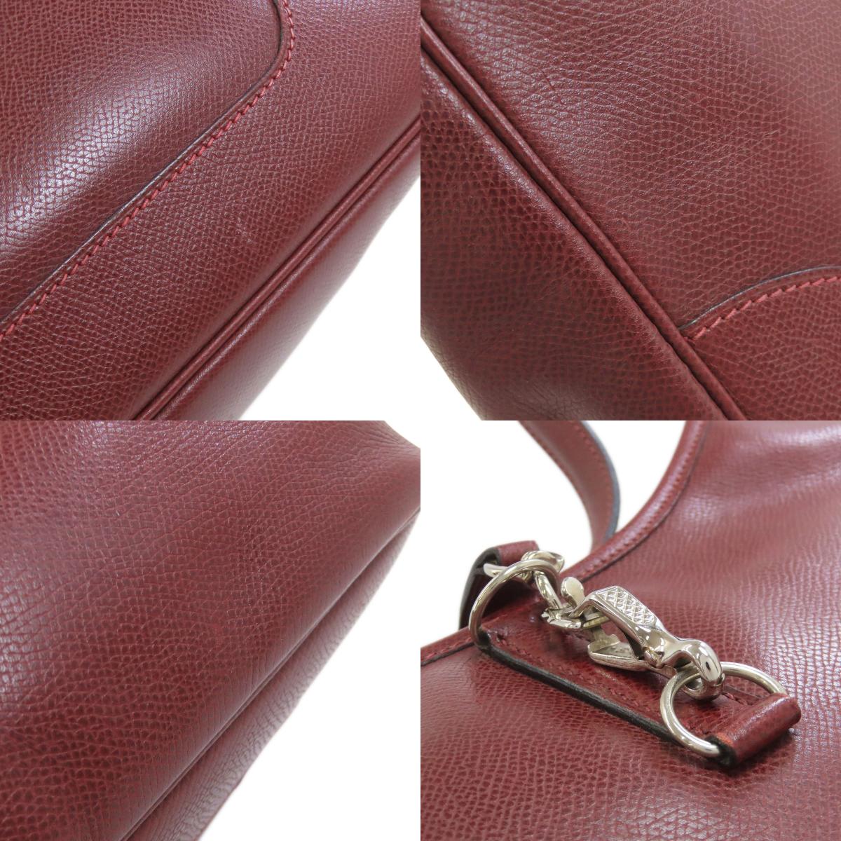 HERMES エルメス トリム31 ルージュアッシュ シルバー金具 ショルダーバッグ リセ レディース 中古
