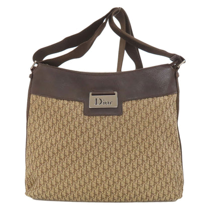 CHRISTIAN DIOR クリスチャンディオール トロッター柄 ショルダーバッグ キャンバス レディース 中古