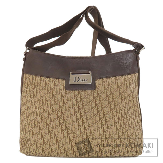 CHRISTIAN DIOR クリスチャンディオール トロッター柄 ショルダーバッグ キャンバス レディース 中古