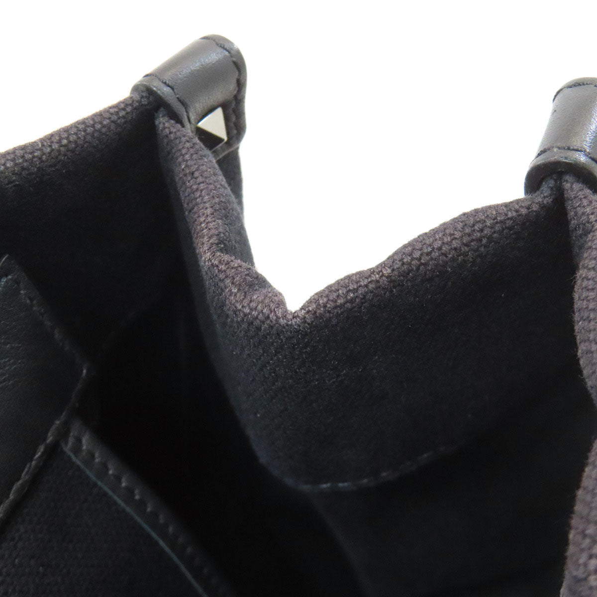 VALENTINO バレンティノ スタッズ トートバッグ キャンバス レディース 中古