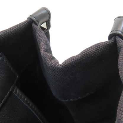 VALENTINO バレンティノ スタッズ トートバッグ キャンバス レディース 中古