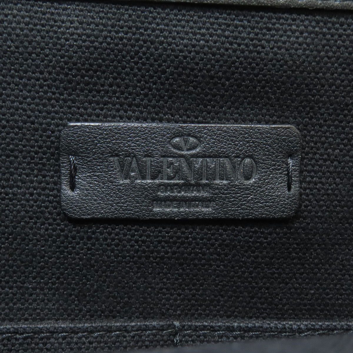 VALENTINO バレンティノ スタッズ トートバッグ キャンバス レディース 中古