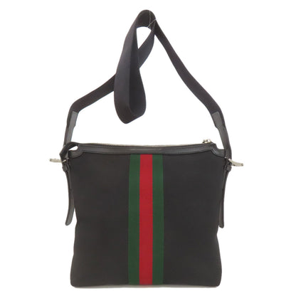 GUCCI グッチ 631199 アウトレット シェリーライン ロングショルダー ショルダーバッグ ナイロンキャンバス レディース 中古