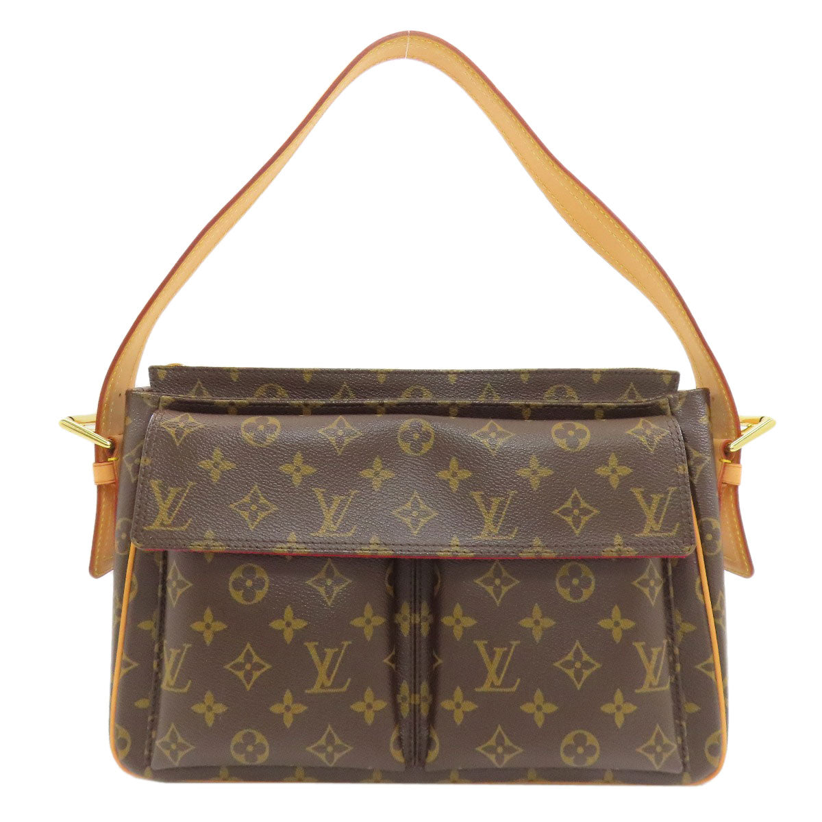 LOUIS VUITTON ルイヴィトン M51163 ヴィバ・シテGM ショルダーバッグ モノグラムキャンバス レディース 中古
