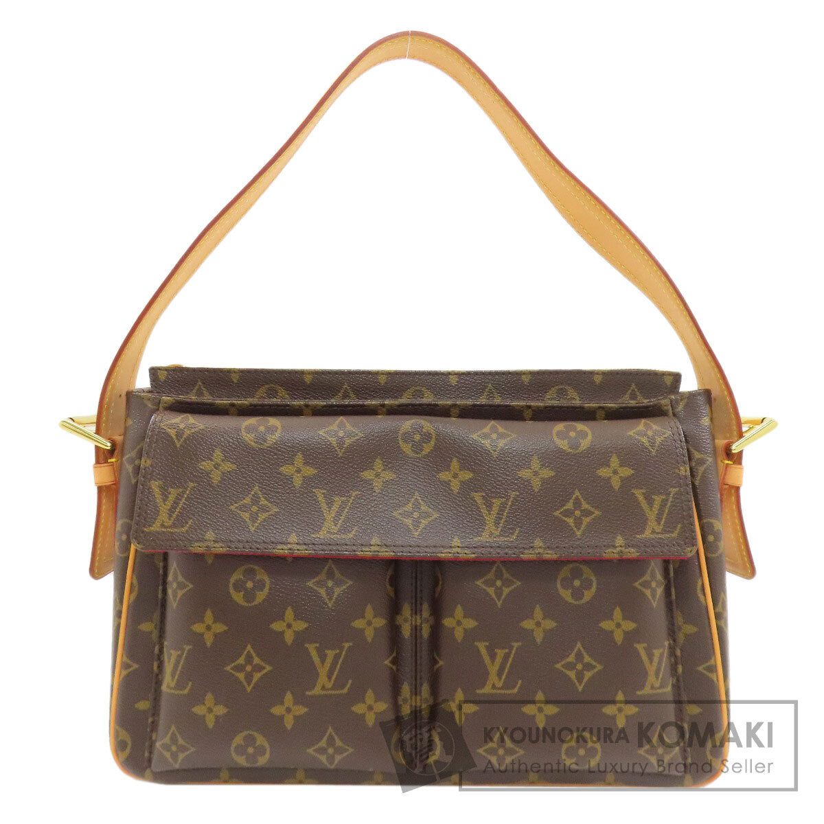 LOUIS VUITTON ルイヴィトン M51163 ヴィバ・シテGM ショルダーバッグ モノグラムキャンバス レディース 中古