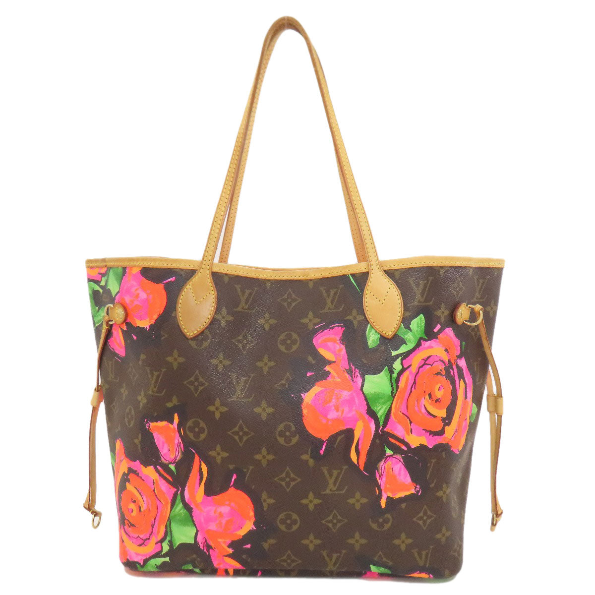 LOUIS VUITTON ルイヴィトン M48613 ネヴァーフルMM ローズ トートバッグ モノグラムキャンバス レディース 中古