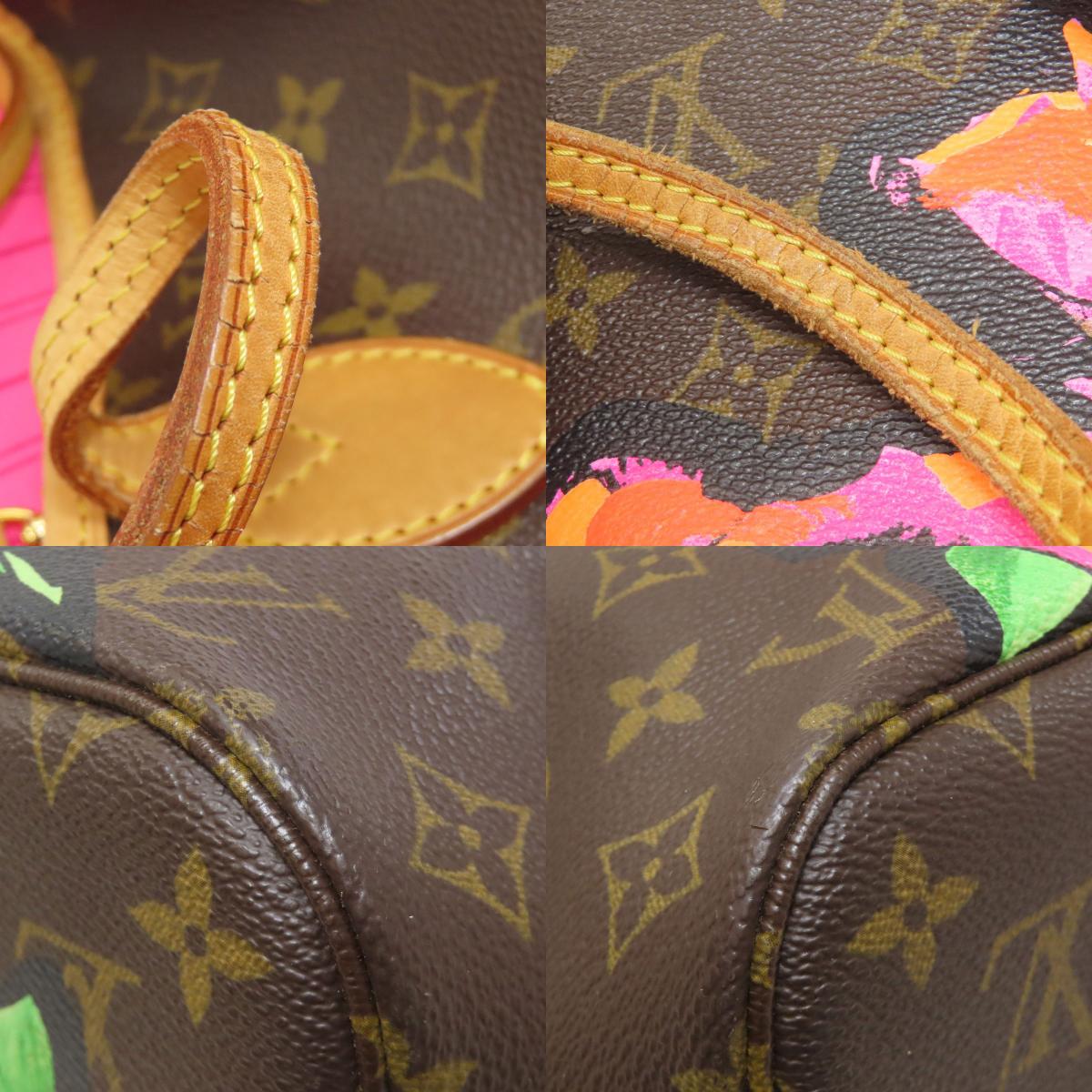 LOUIS VUITTON ルイヴィトン M48613 ネヴァーフルMM ローズ トートバッグ モノグラムキャンバス レディース 中古