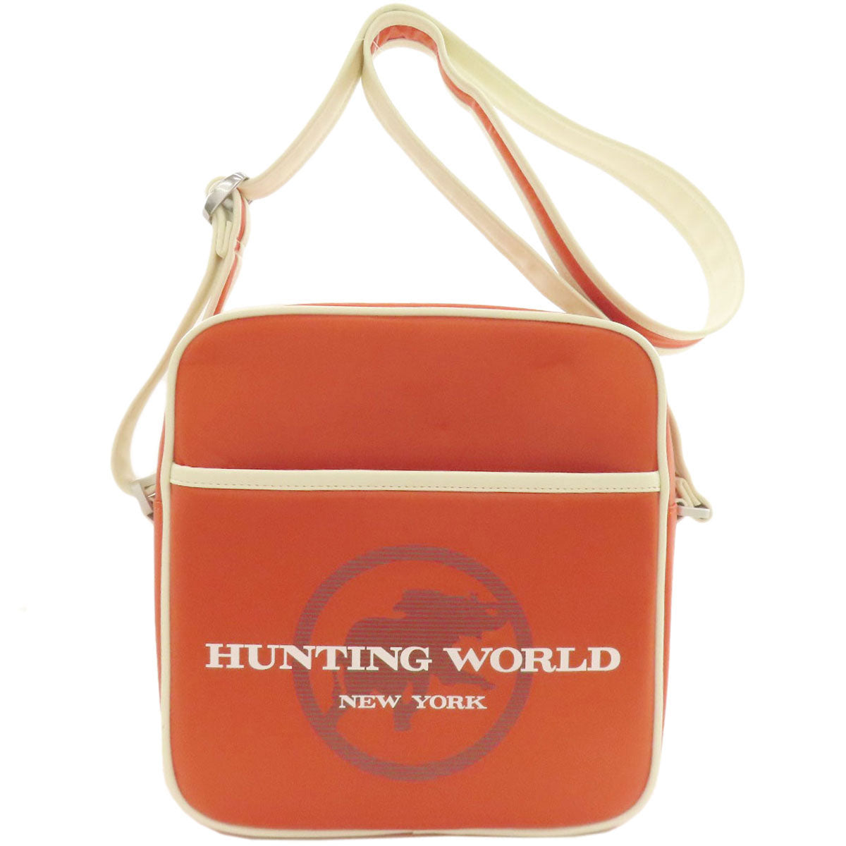 HUNTING WORLD ハンティングワールド ロゴ ショルダーバッグ ナイロン レディース 中古