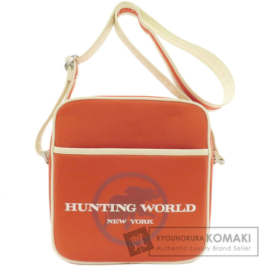HUNTING WORLD ハンティングワールド ロゴ ショルダーバッグ ナイロン レディース 中古