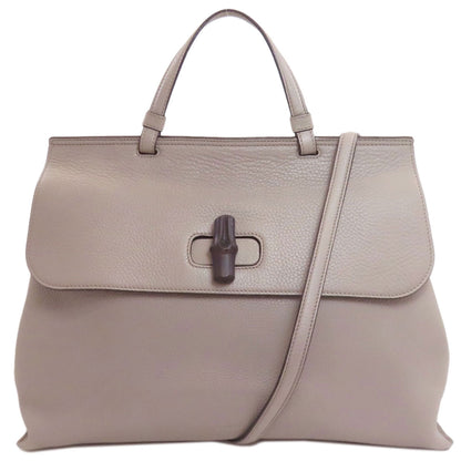 GUCCI グッチ 370830 バンブー デイリー 2WAY ハンドバッグ レザー レディース 中古