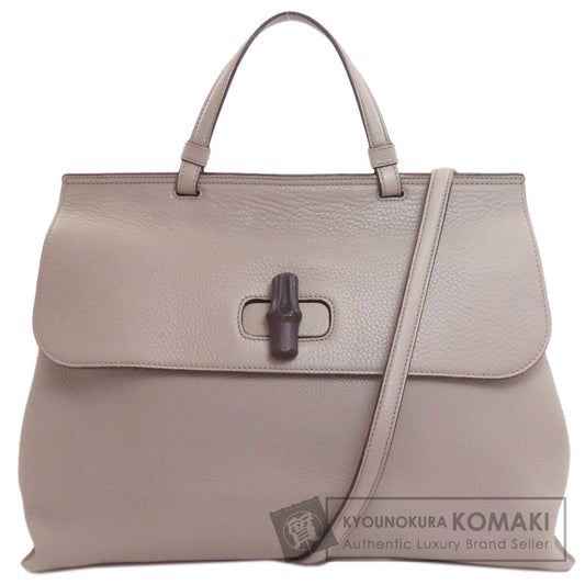 GUCCI グッチ 370830 バンブー デイリー 2WAY ハンドバッグ レザー レディース 中古