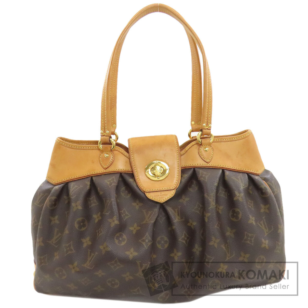 LOUIS VUITTON ルイヴィトン M45714 ボエシMM トートバッグ モノグラムキャンバス レディース 中古