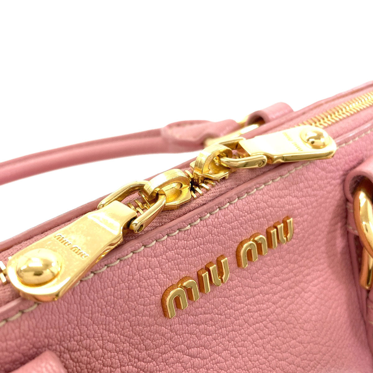 MIUMIU ミュウミュウ マドラス 2WAY ハンドバッグ レザー レディース 中古