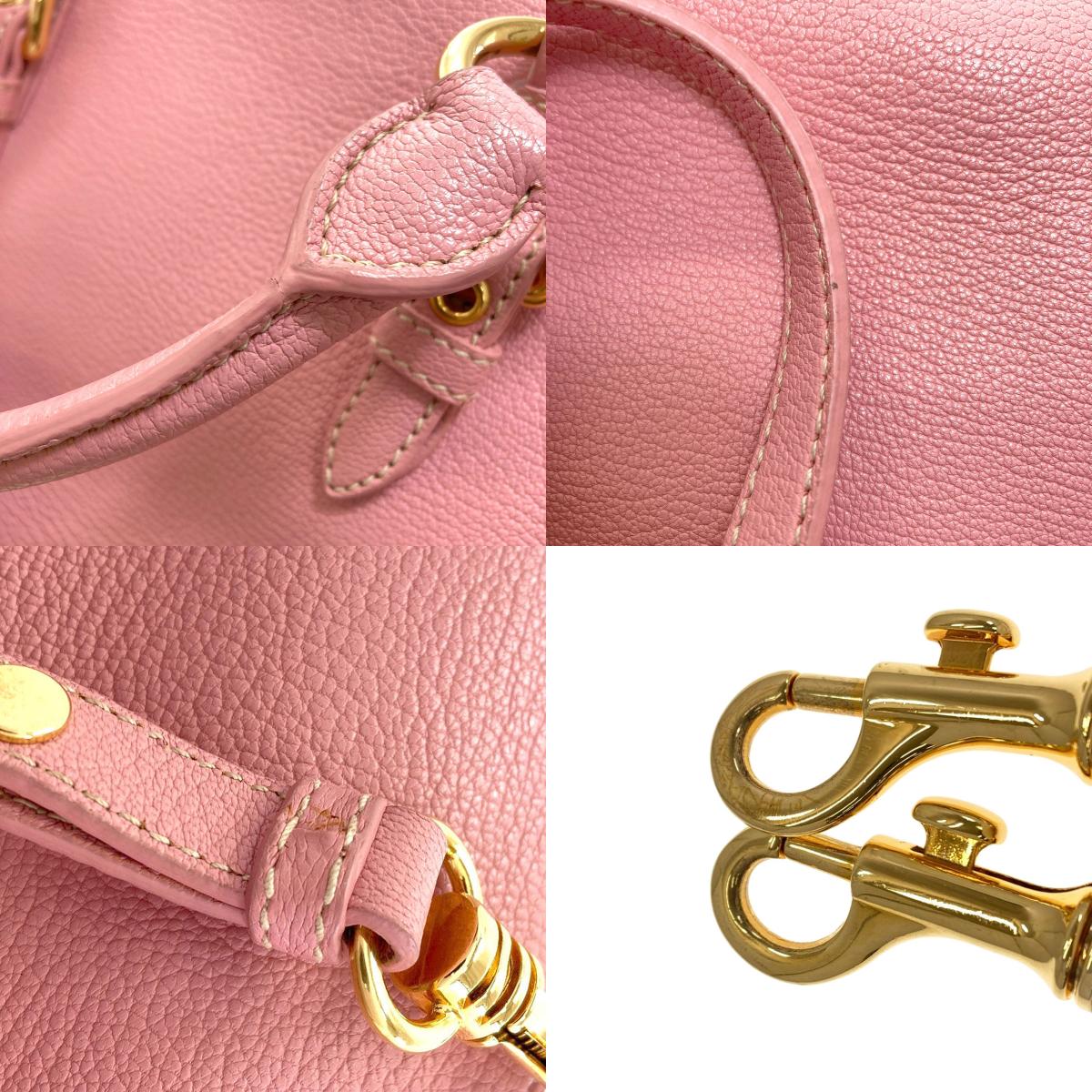 MIUMIU ミュウミュウ マドラス 2WAY ハンドバッグ レザー レディース 中古