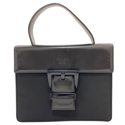 PRADA プラダ B7128 ベルトモチーフ ハンドバッグ ナイロン レディース 中古