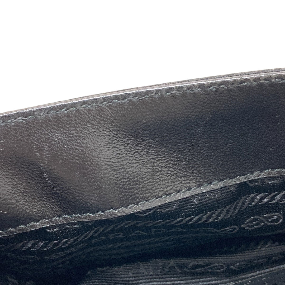 PRADA プラダ B7128 ベルトモチーフ ハンドバッグ ナイロン レディース 中古