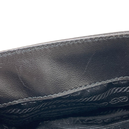 PRADA プラダ B7128 ベルトモチーフ ハンドバッグ ナイロン レディース 中古